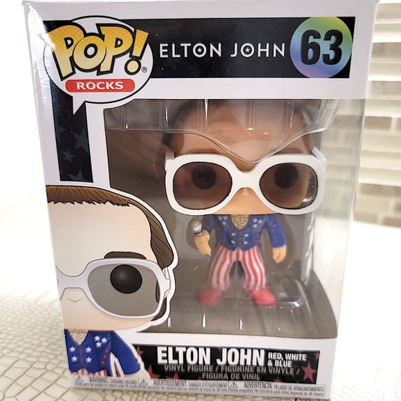 Rare Elton John Funko Pop #63 Funko Showroom Piece